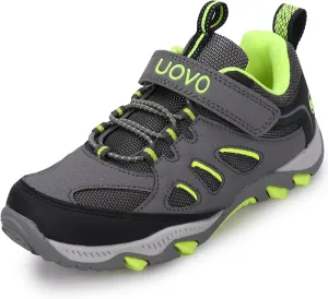 UOVO Boys Shoes Water Resistant Hiking Boots Kids Outdoor Walking Shoes Non Slip Ankle Athletic Sneaker Anti Collision Size 9.5 Toddler to 4.5 Big Kids