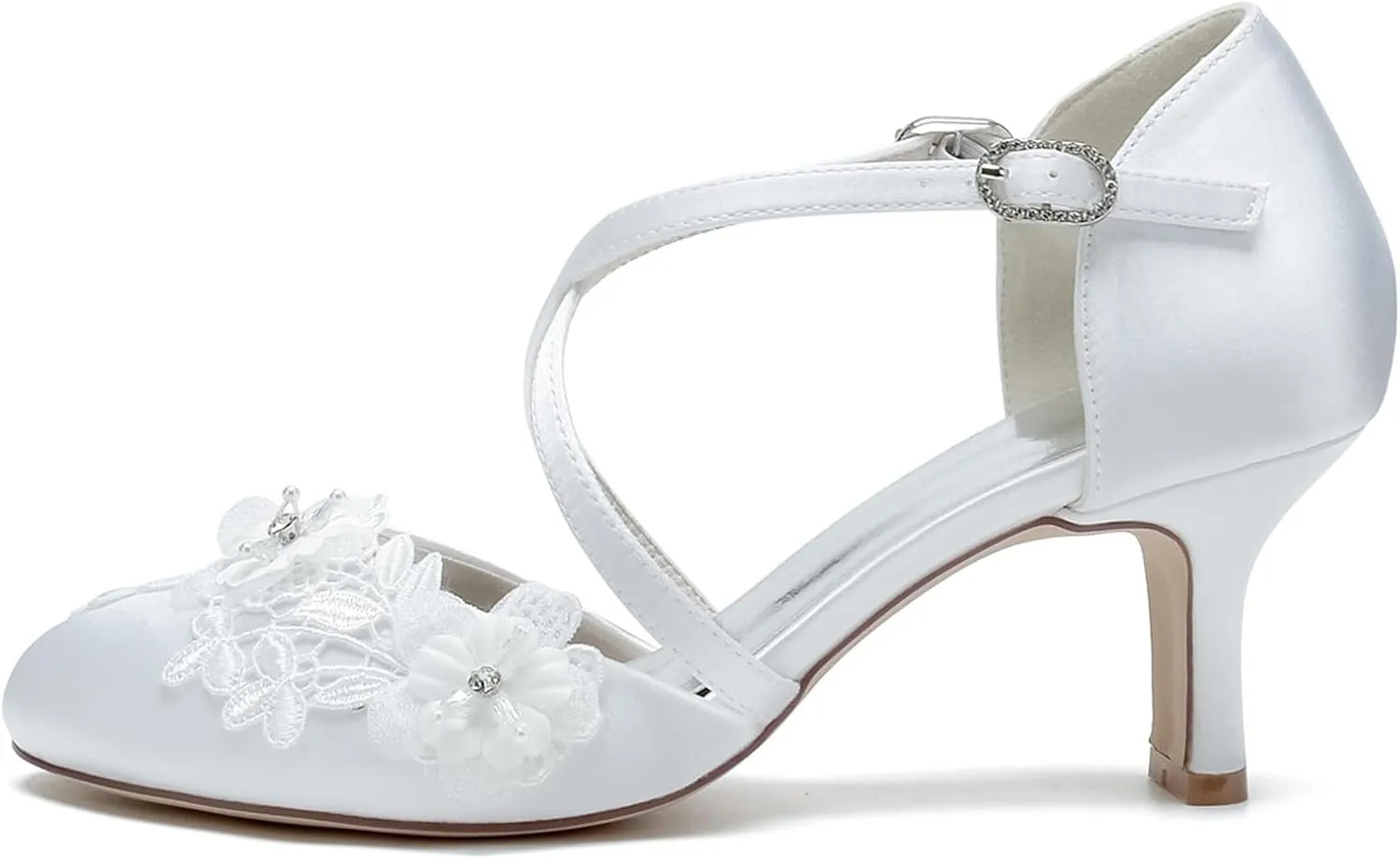 Vintage Wedding Sandals Embroidery Lace Pumps
