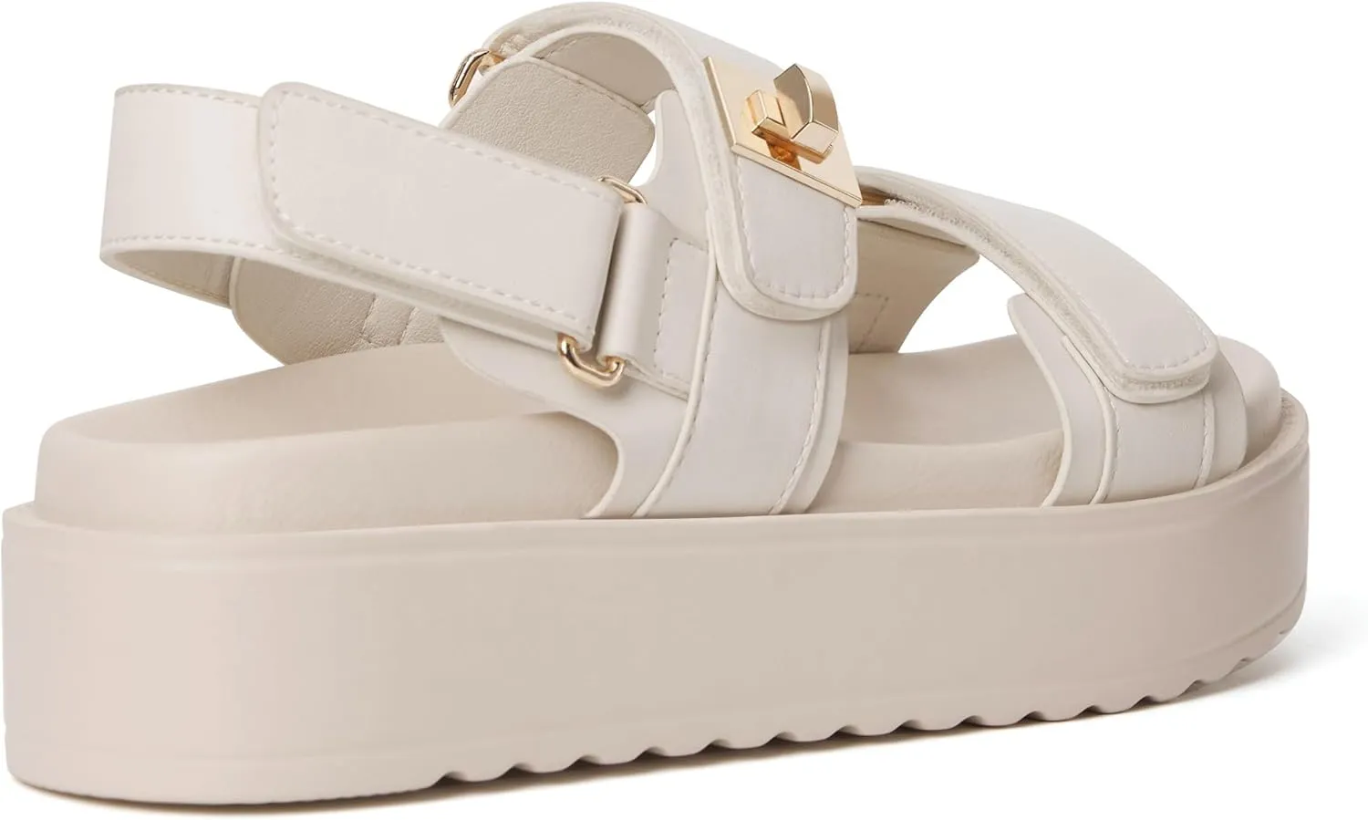 vodvob Women’s Flat Sandals with Soft Cushioned Footbed Open Toe Slides Adjustable Slip On Slippers for Summer