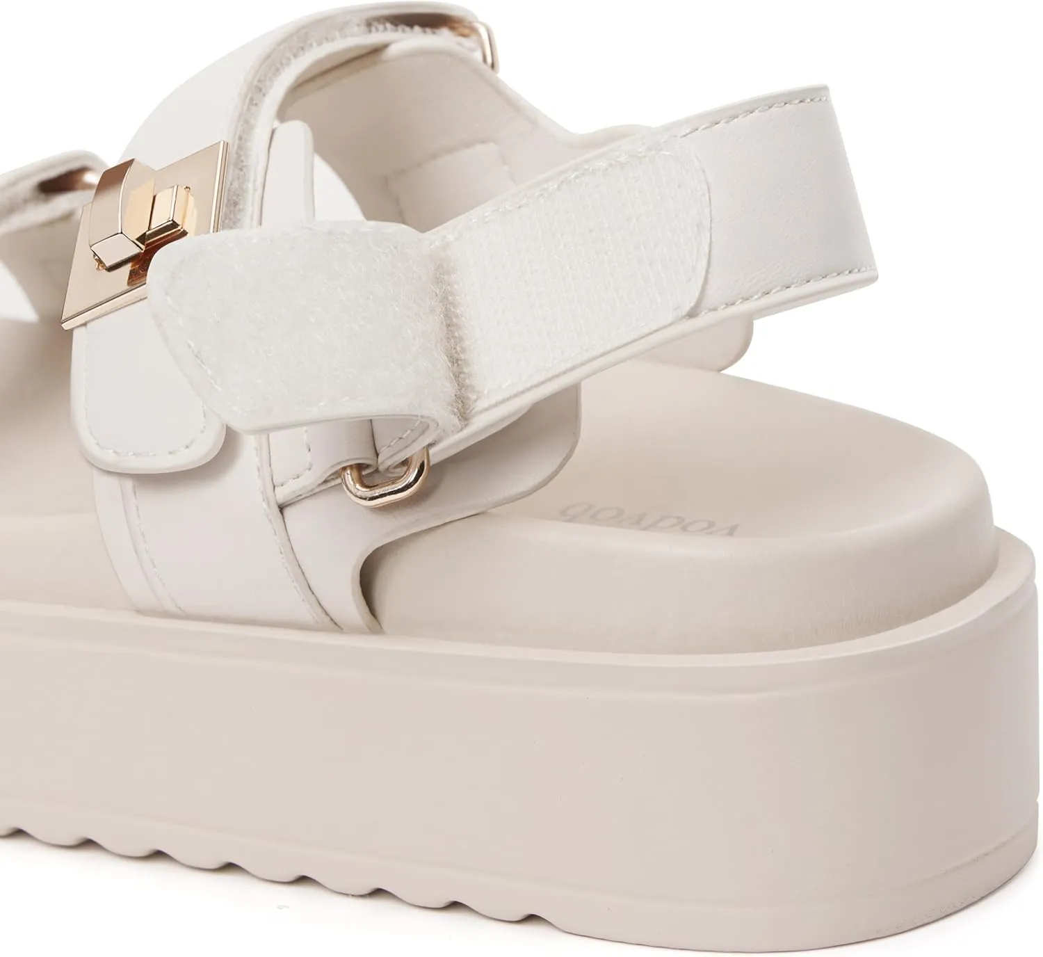 vodvob Women’s Flat Sandals with Soft Cushioned Footbed Open Toe Slides Adjustable Slip On Slippers for Summer