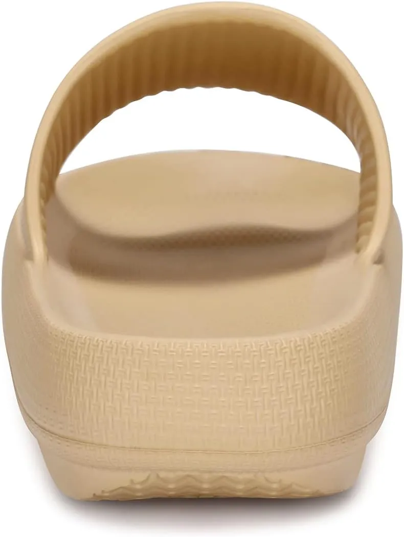 welltree Slides for Women Men Pillow Slippers Non-Slip Bathroom Shower Sandals Soft Thick Sole Indoor and Outdoor Slides