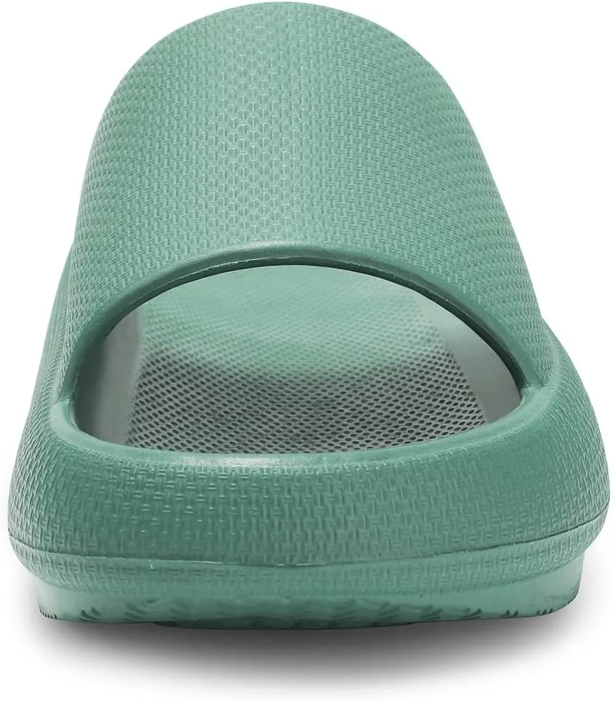 welltree Slides for Women Men Pillow Slippers Non-Slip Bathroom Shower Sandals Soft Thick Sole Indoor and Outdoor Slides