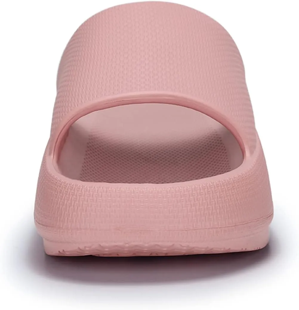 welltree Slides for Women Men Pillow Slippers Non-Slip Bathroom Shower Sandals Soft Thick Sole Indoor and Outdoor Slides
