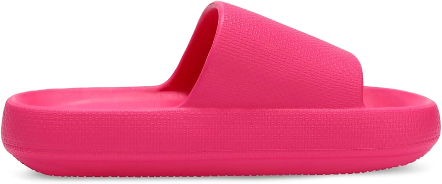 welltree Slides for Women Men Pillow Slippers Non-Slip Bathroom Shower Sandals Soft Thick Sole Indoor and Outdoor Slides