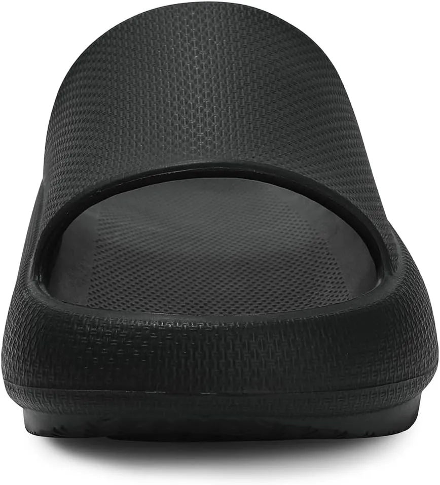welltree Slides for Women Men Pillow Slippers Non-Slip Bathroom Shower Sandals Soft Thick Sole Indoor and Outdoor Slides