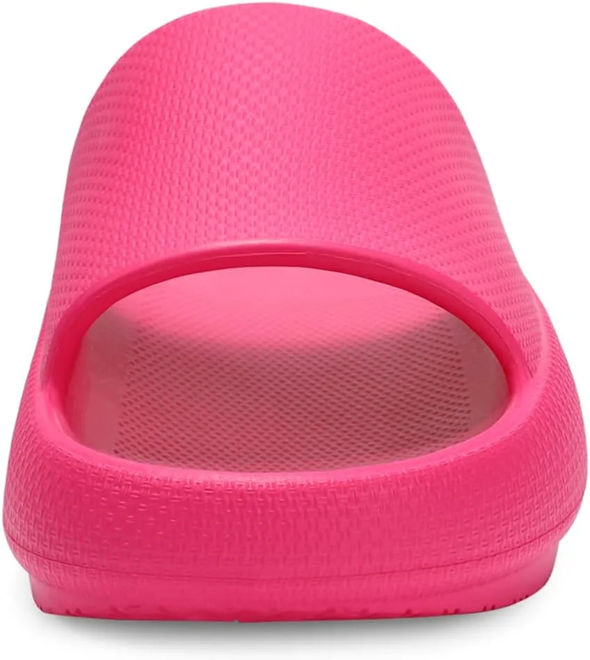 welltree Slides for Women Men Pillow Slippers Non-Slip Bathroom Shower Sandals Soft Thick Sole Indoor and Outdoor Slides