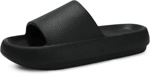 welltree Slides for Women Men Pillow Slippers Non-Slip Bathroom Shower Sandals Soft Thick Sole Indoor and Outdoor Slides