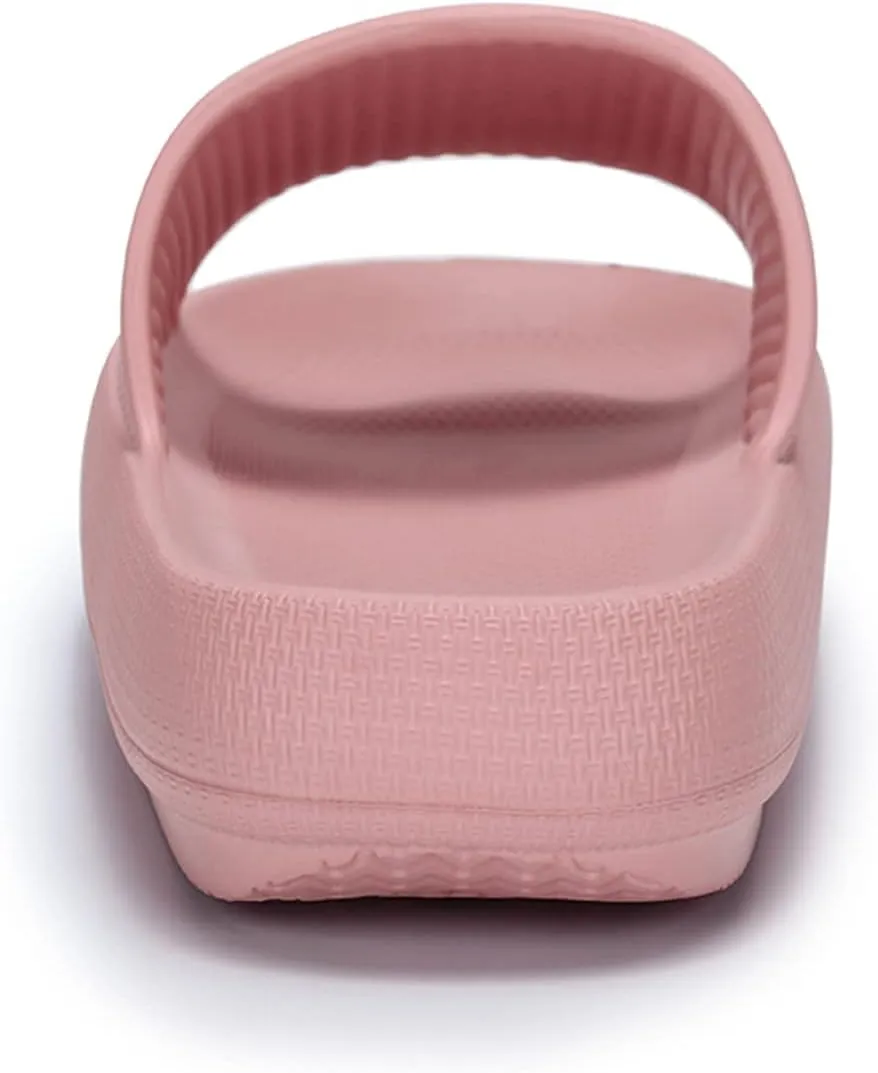 welltree Slides for Women Men Pillow Slippers Non-Slip Bathroom Shower Sandals Soft Thick Sole Indoor and Outdoor Slides