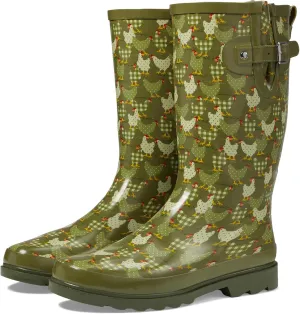 Western Chief Women's Tall Waterproof Rain Boot Outdoor Garden Shoes