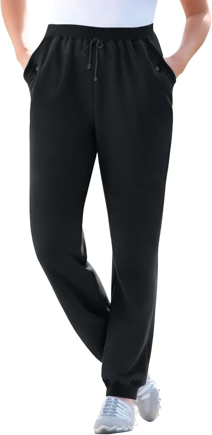 Woman Within Plus Size Better Fleece Jogger Sweatpant