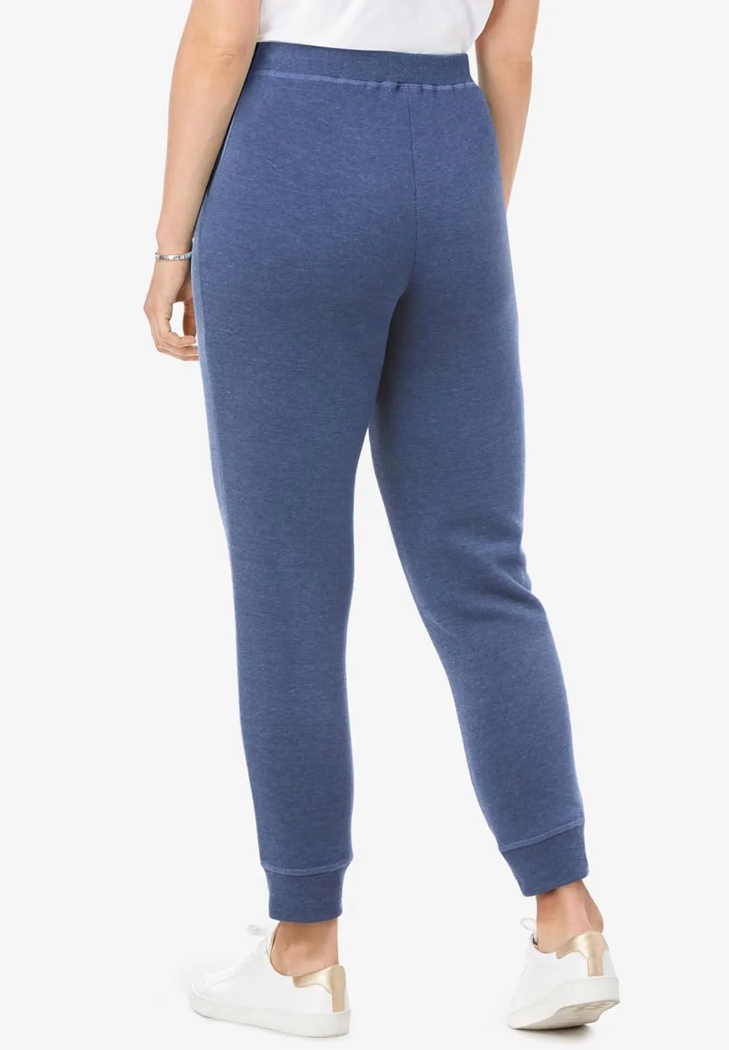 Woman Within Plus Size Better Fleece Jogger Sweatpant