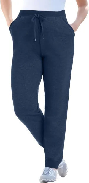 Woman Within Plus Size Better Fleece Jogger Sweatpant