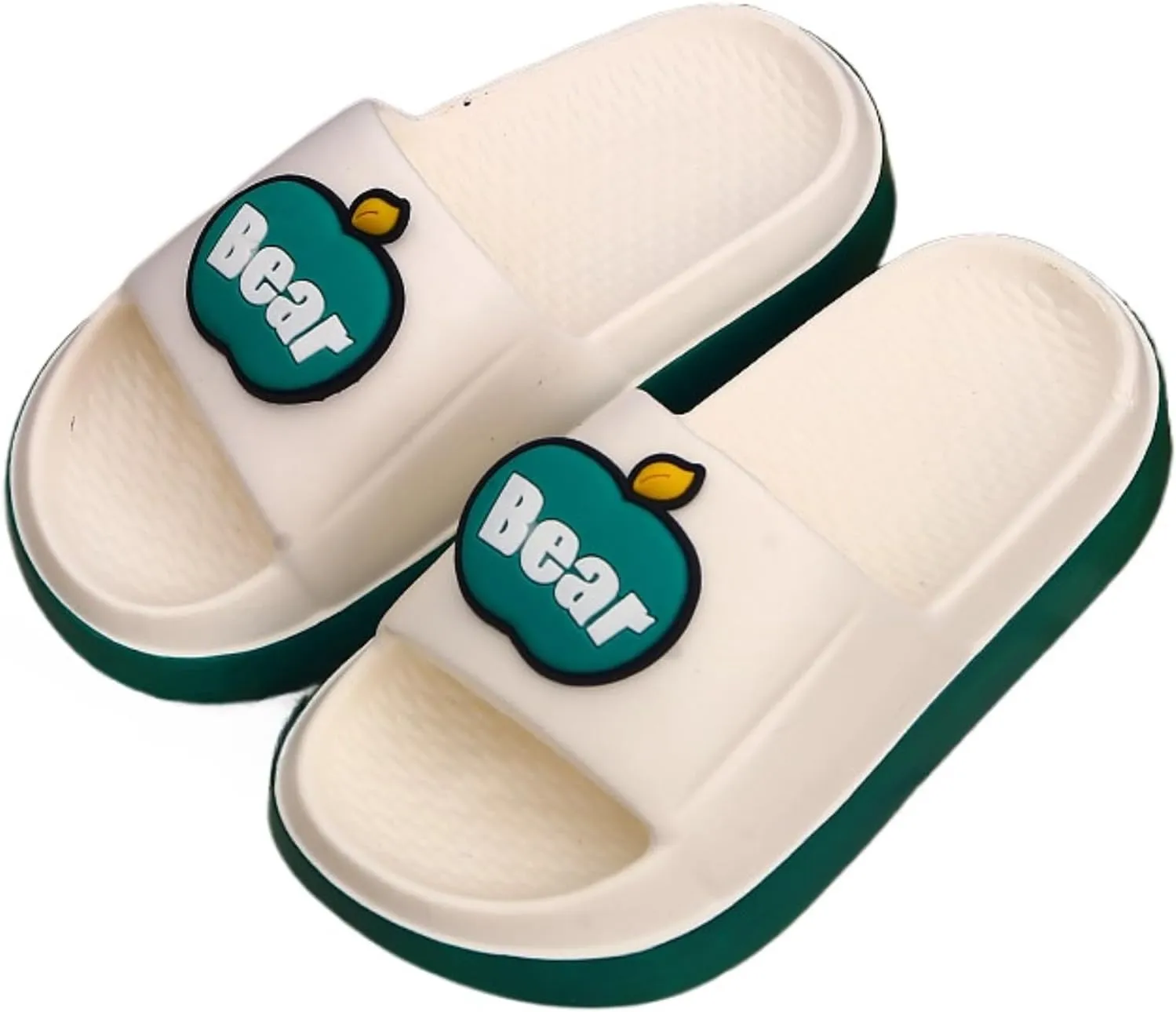 Womens Cute Summer Sandals Slippers Open-Toe Pillow Slides Cushioned Home Beach Indoor Outdoor Shower Shoes