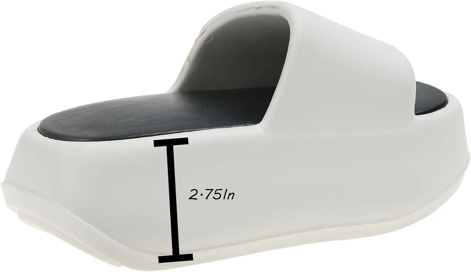 Women's EVA Round Open Toe Platform Cloud Pillow Slides Casual Slip On Comfort Lightweight Chunky Ultra Cushion House Slippers Summer Beach Walking Slide Sandals