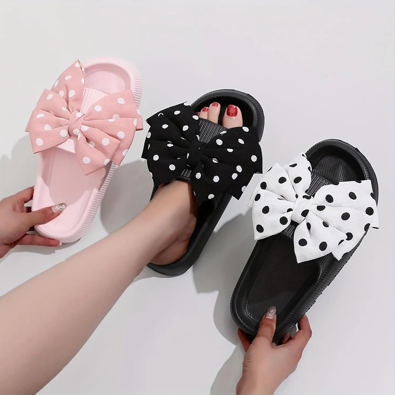 Womens Mens Cloud Slippers Pool Sliders Shower Shoes Beach Sandals Bathroom Slippers Thick Outsole Non Slip Comfy