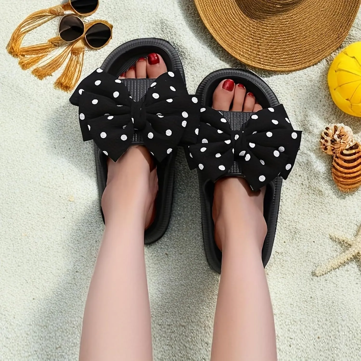 Womens Mens Cloud Slippers Pool Sliders Shower Shoes Beach Sandals Bathroom Slippers Thick Outsole Non Slip Comfy