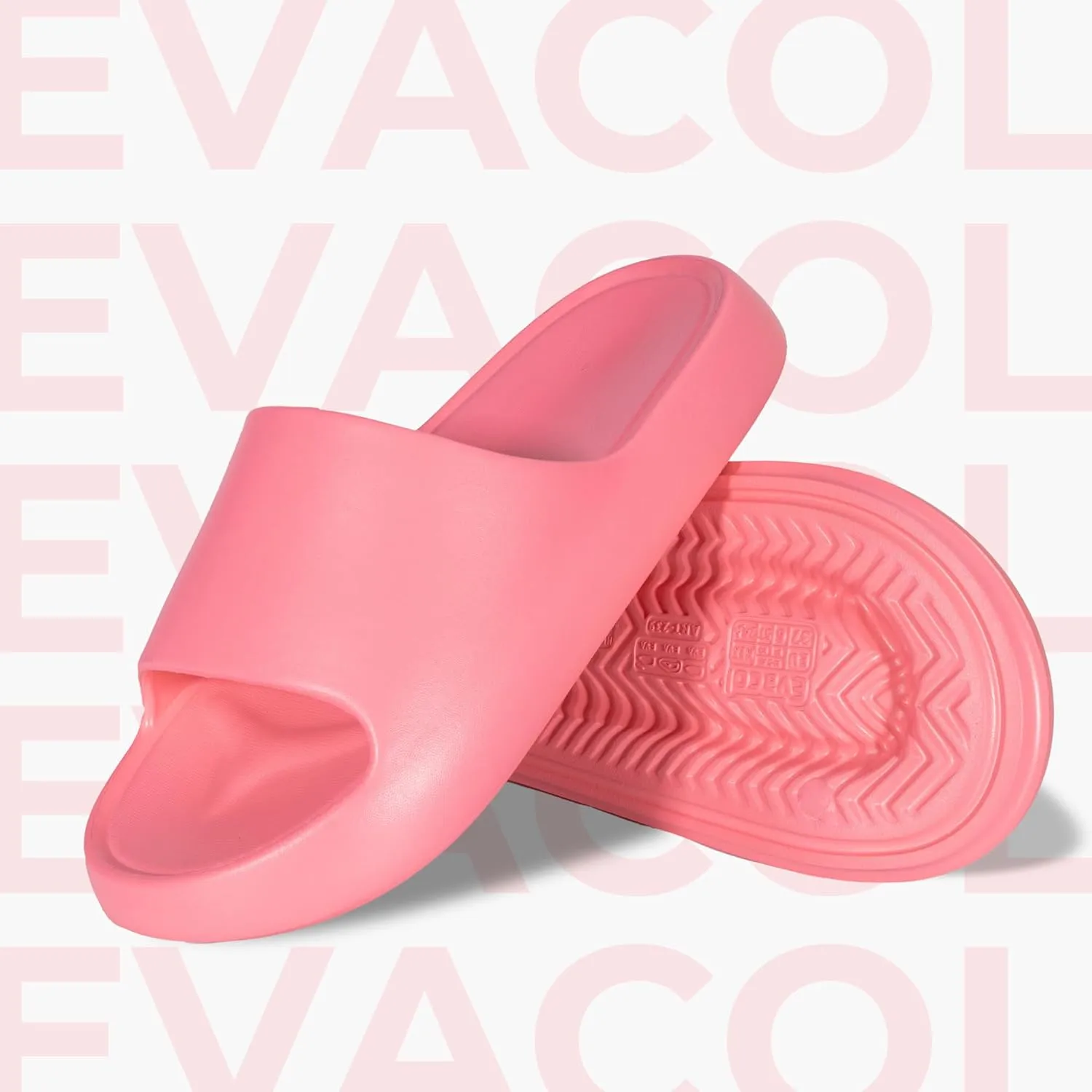 Women’s Pillow Slippers - Ultra-Soft Shower Shoes, Anti-Slip Bathroom Sandals, Quick-Drying Easy to Clean Slides for Indoor & Outdoor Use, Bathroom, Bedroom, or Pool.