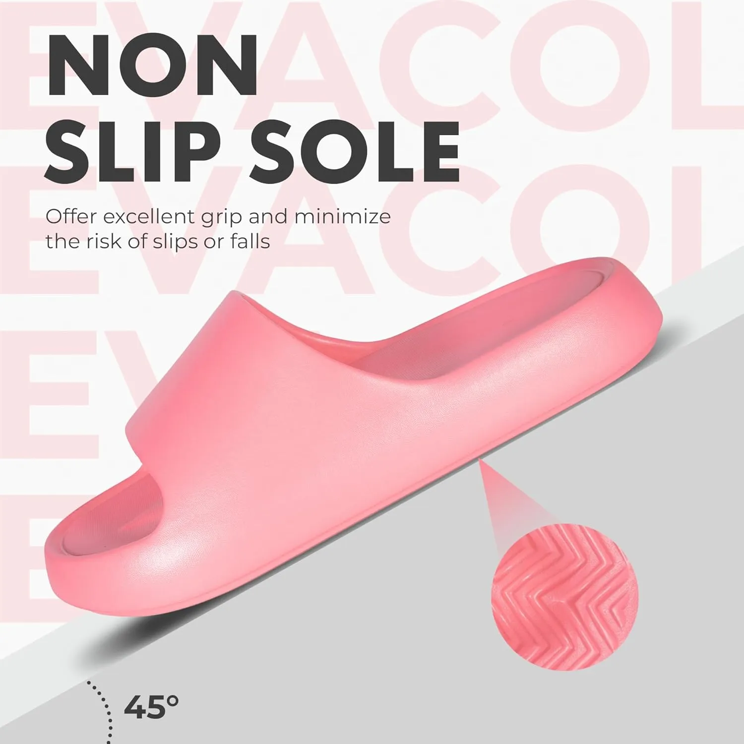 Women’s Pillow Slippers - Ultra-Soft Shower Shoes, Anti-Slip Bathroom Sandals, Quick-Drying Easy to Clean Slides for Indoor & Outdoor Use, Bathroom, Bedroom, or Pool.