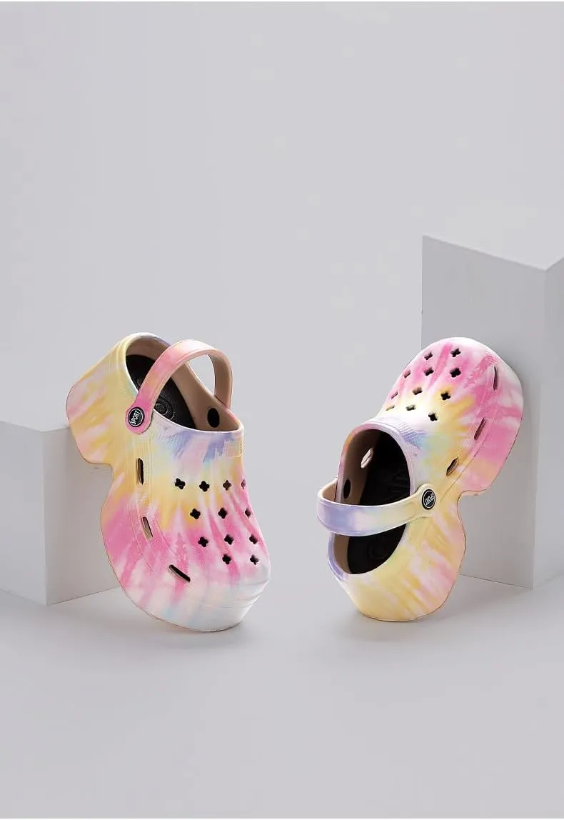 Women's Platform Clogs Slip On Slides Shoes Beach Sandals Gardener Clog Hight Heels Mule Slippers Garden Shoes Sandals