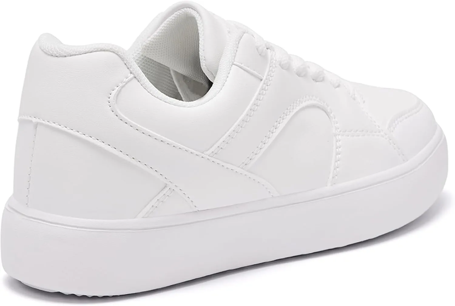 Women's Skateboard Shoes Fashion Casual Sneakers Low Top Lightweight Comfortable Lace-Up Leather Non Slip Shoe