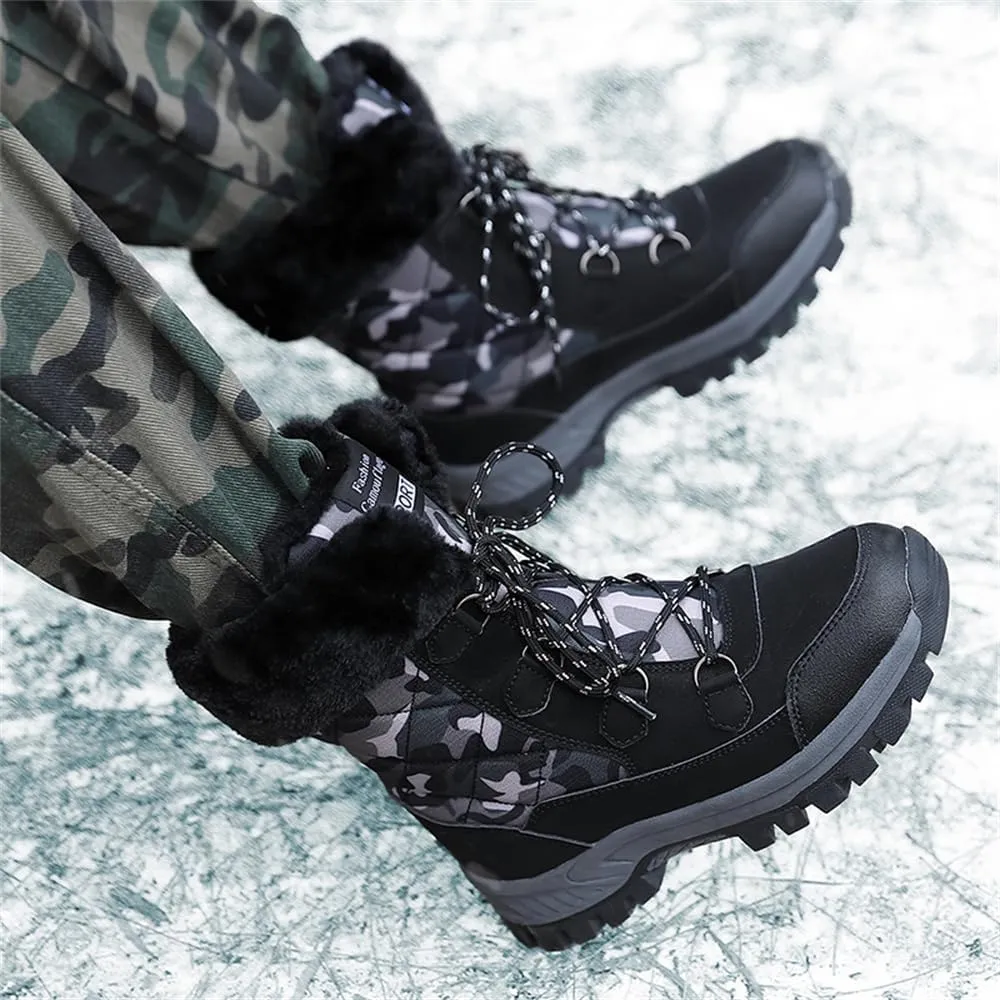 Women's Snow Boots Anti-Slip Outdoor Shoes Winter Snow Boots Warm Fur Lined Comfortable Shoes for Women