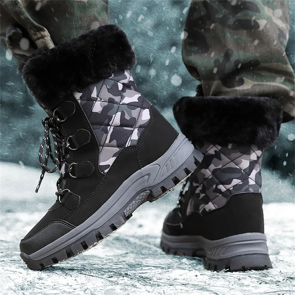 Women's Snow Boots Anti-Slip Outdoor Shoes Winter Snow Boots Warm Fur Lined Comfortable Shoes for Women