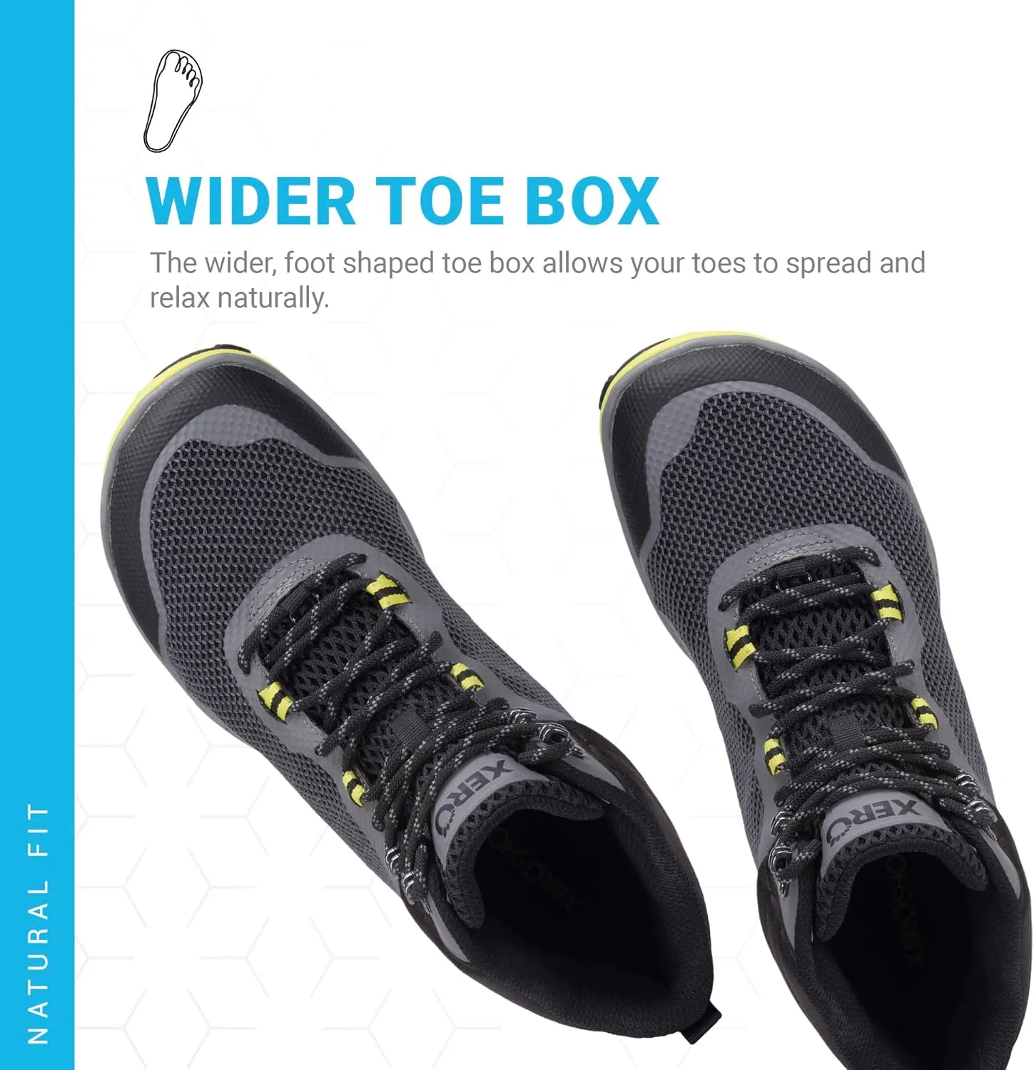 Xero Shoes Barefoot Hiking Shoes for Men | Scrambler Mid Hiking Boots | Zero Drop, Wide Toe Box, Minimalist Men's Hiking Shoes