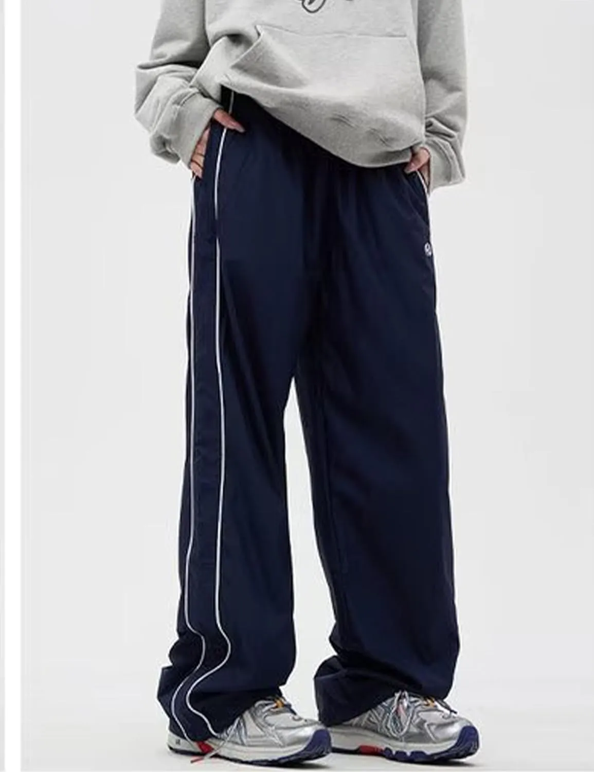 Y2k Pants Men Block Color Sweatpants Hip Hop Streetwear Pants Baggy Wide Leg Sweatpants Jogger Pants