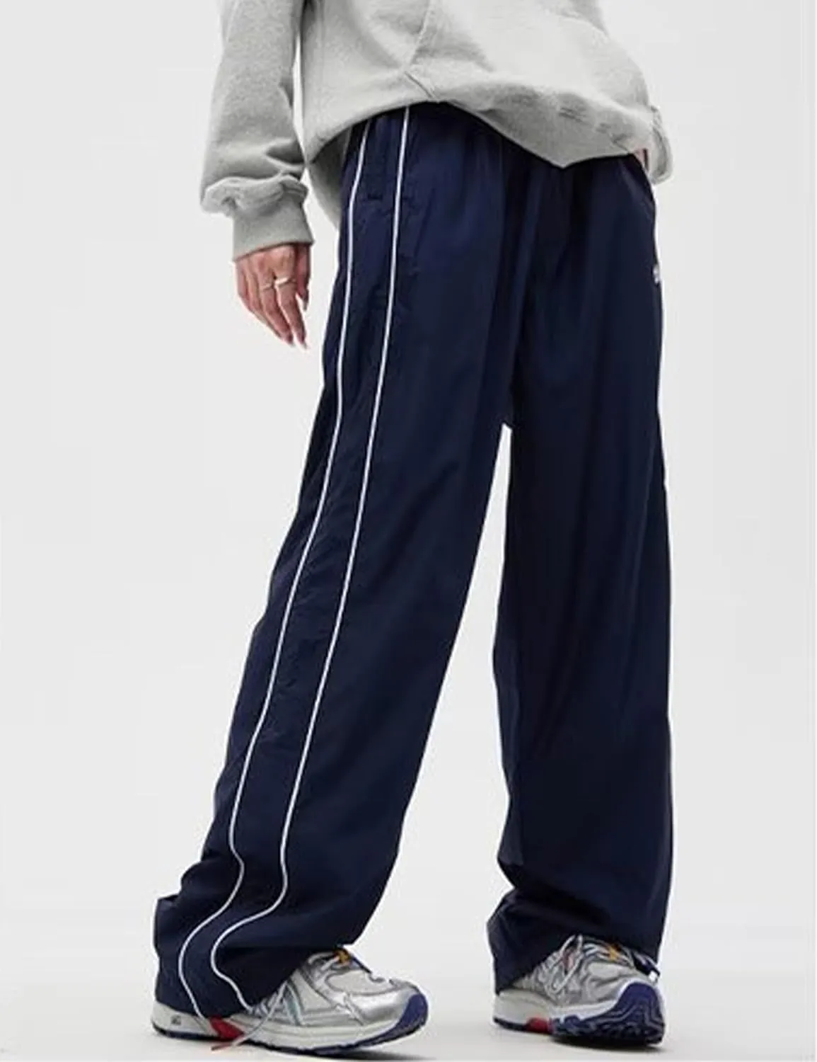 Y2k Pants Men Block Color Sweatpants Hip Hop Streetwear Pants Baggy Wide Leg Sweatpants Jogger Pants