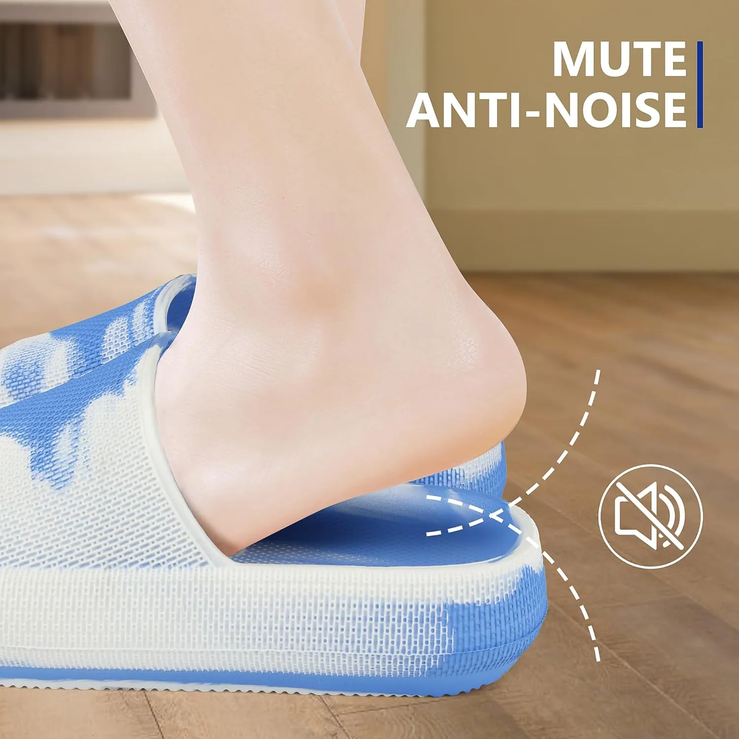 Youecci Cloud Slides for Kids丨Shower Slippers Bathroom Pool Sandals丨Boys Girls Comfy Thick Sole Slippers丨Summer Non-Slip Beach Shoes