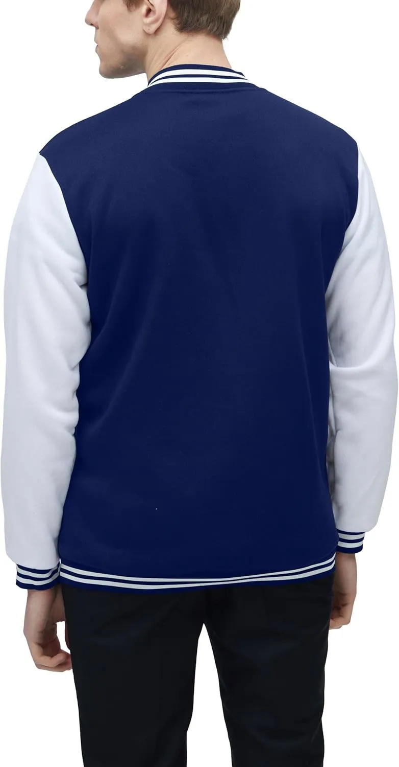 Yuji Itadori Mens Varsity Jacket Baseball Letterman Bomber Jacket Fleece Long Sleeve Coat Casual Clothing XXS-3XL