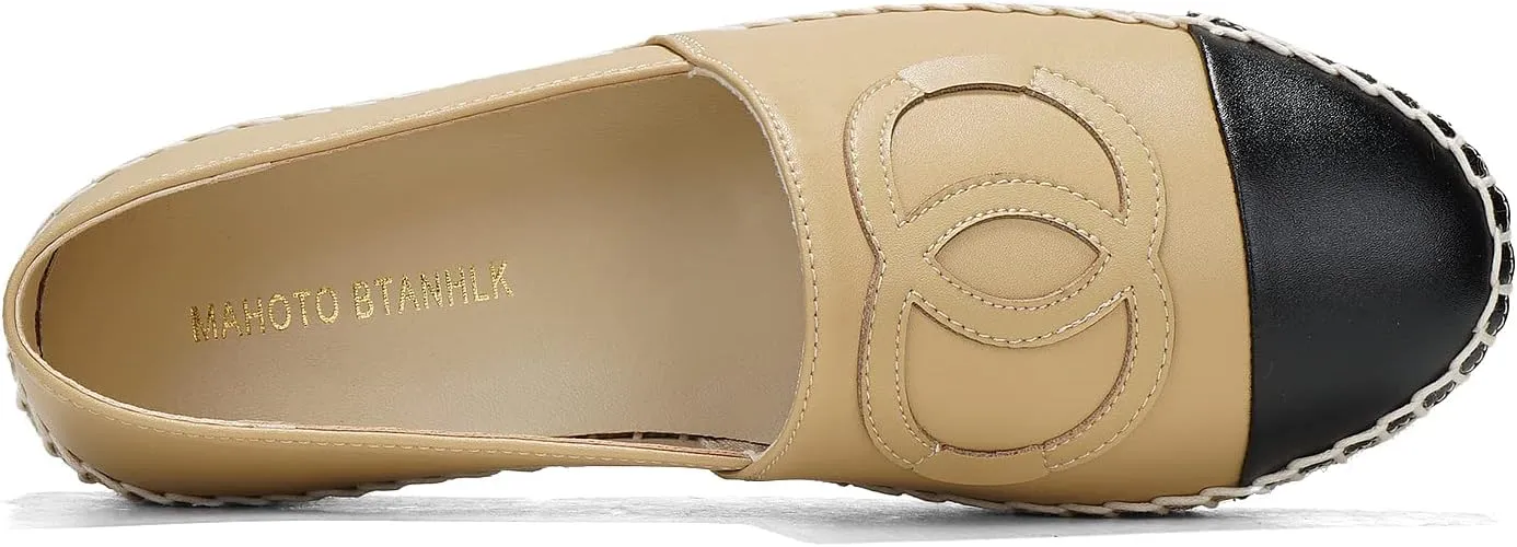 ZhuoDrow Women's Loafers & Slip-ons-Natural Comfort Walking Flat Loafer Shoes for Women