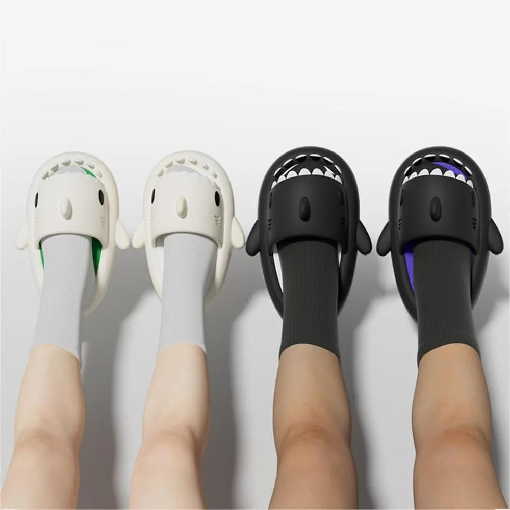 Zureto Shark Slides Original, Unisex Sharky Chanclas, New Cloud Shark Home Spa Slippers Sandals