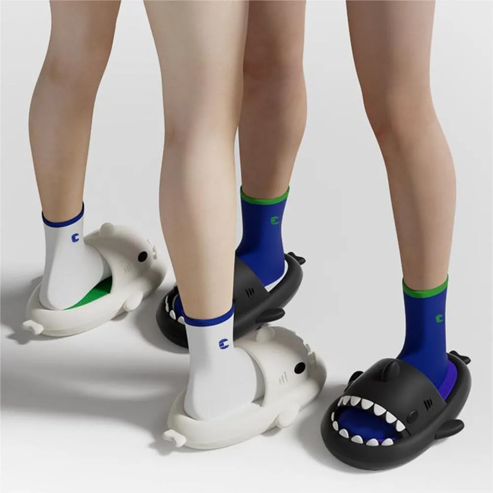Zureto Shark Slides Original, Unisex Sharky Chanclas, New Cloud Shark Home Spa Slippers Sandals