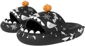 Zureto Shark Slides Slippers, Novelty Cloud Shark Slippers, Anti-Slip Quick Drying Shark Sliders, EVA Starlight Shark